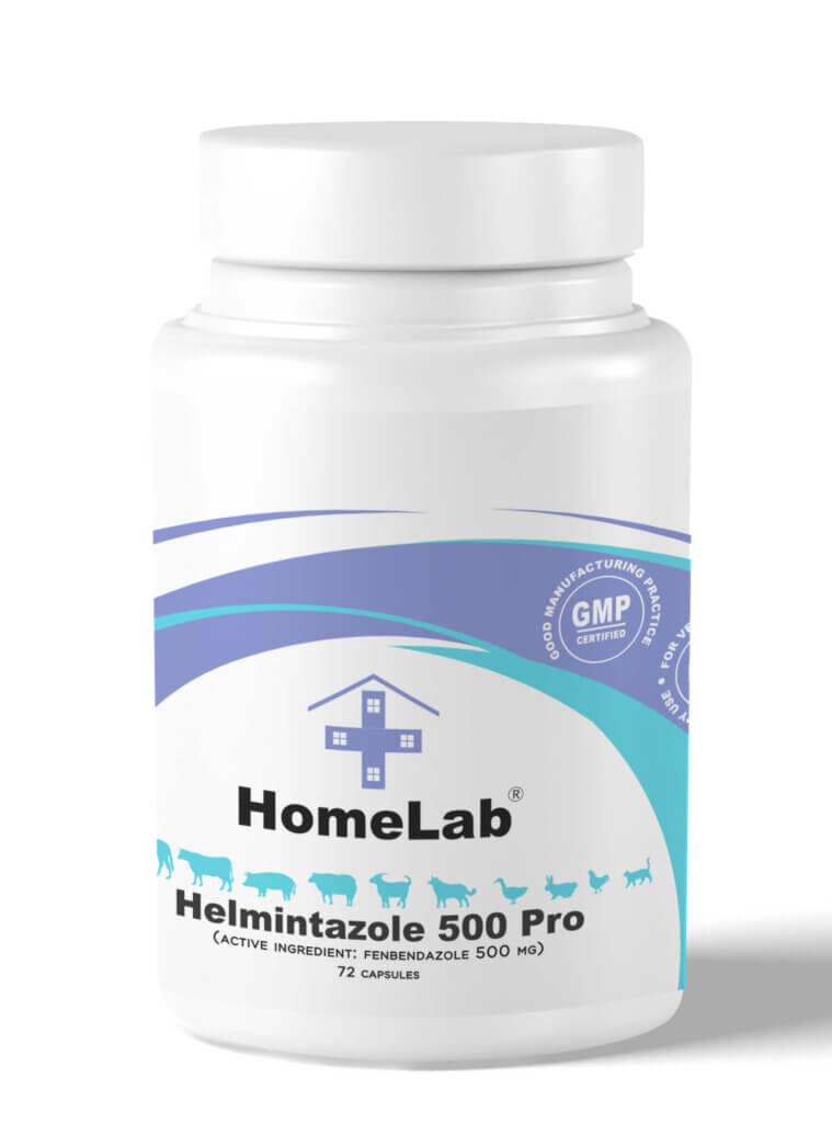 Helmintazole 500mg 72 capsules Fenbendazole panacur