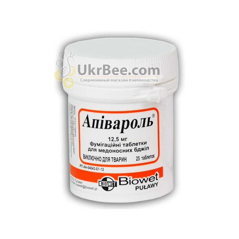 ApivaroI (25 tablets) varroa mite treatment for bees ApivaroI (25 tablets) varroa mite treatment for bees